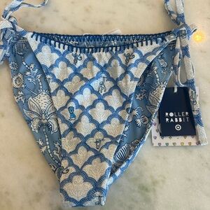 Roller Rabbit x Target Blue Patterned Bikini Bottom